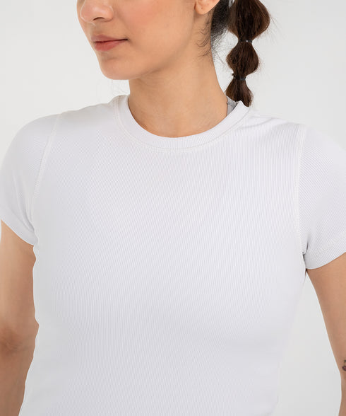 Women's B-Fit Rib Crop Tee